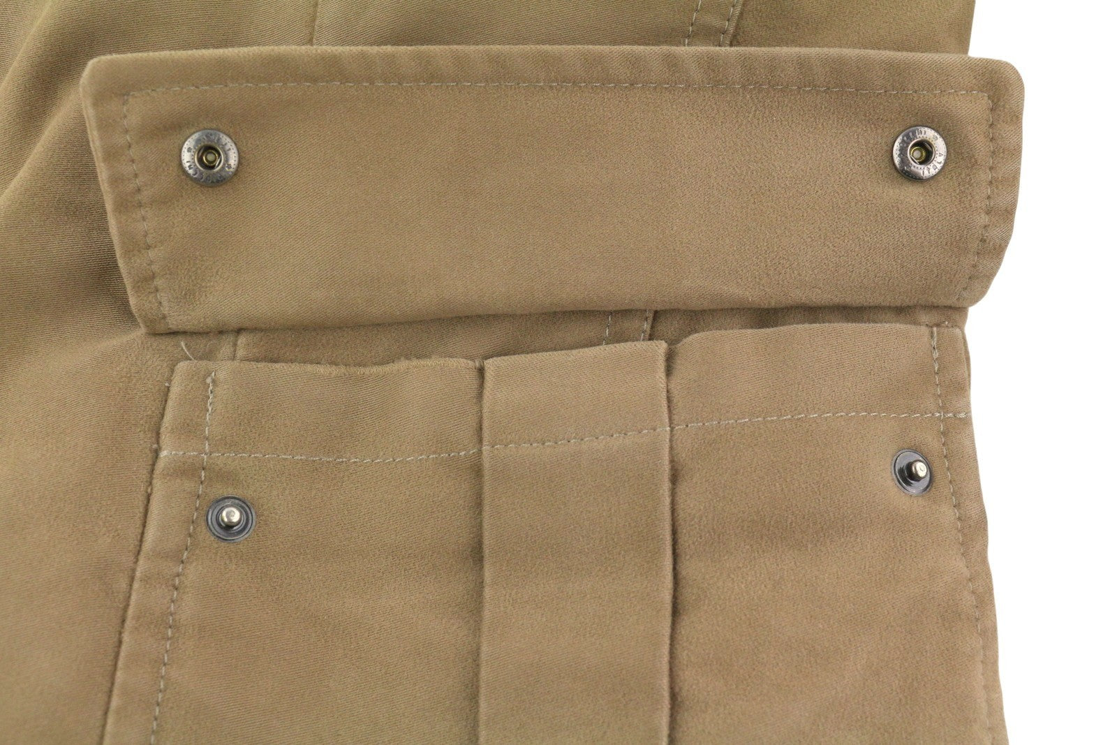 MONCLER Men Jacket XL Vintage Brown Full Zip Buttoned Down Filled High Neck