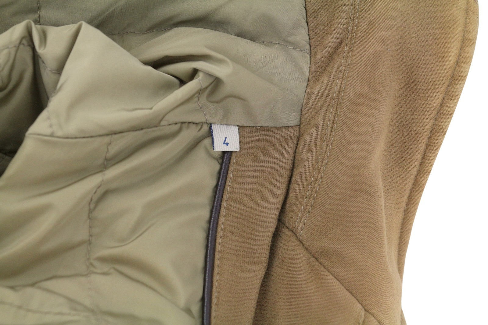 MONCLER Men Jacket XL Vintage Brown Full Zip Buttoned Down Filled High Neck