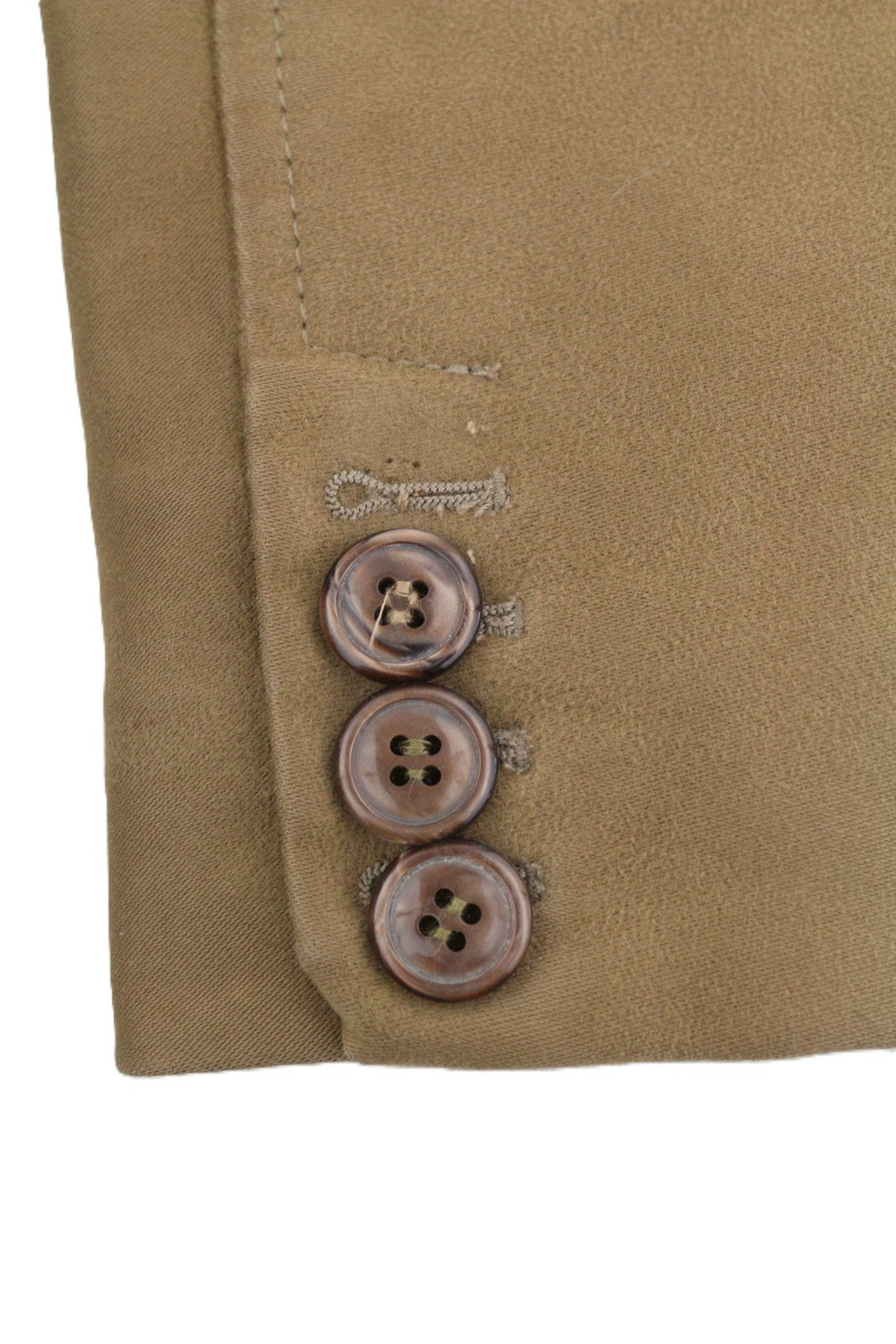 MONCLER Men Jacket XL Vintage Brown Full Zip Buttoned Down Filled High Neck