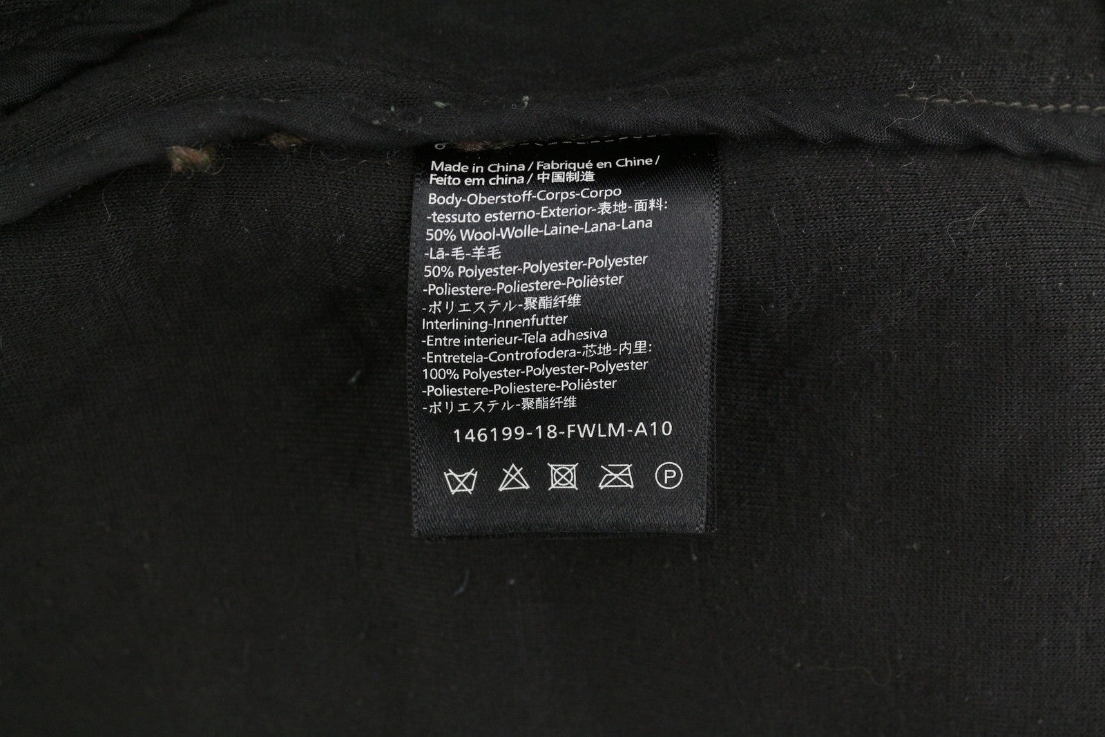 MAISON SCOTCH Women Coat XL Brown Wool Blend Buttoned Unlined Logo Mid-Length