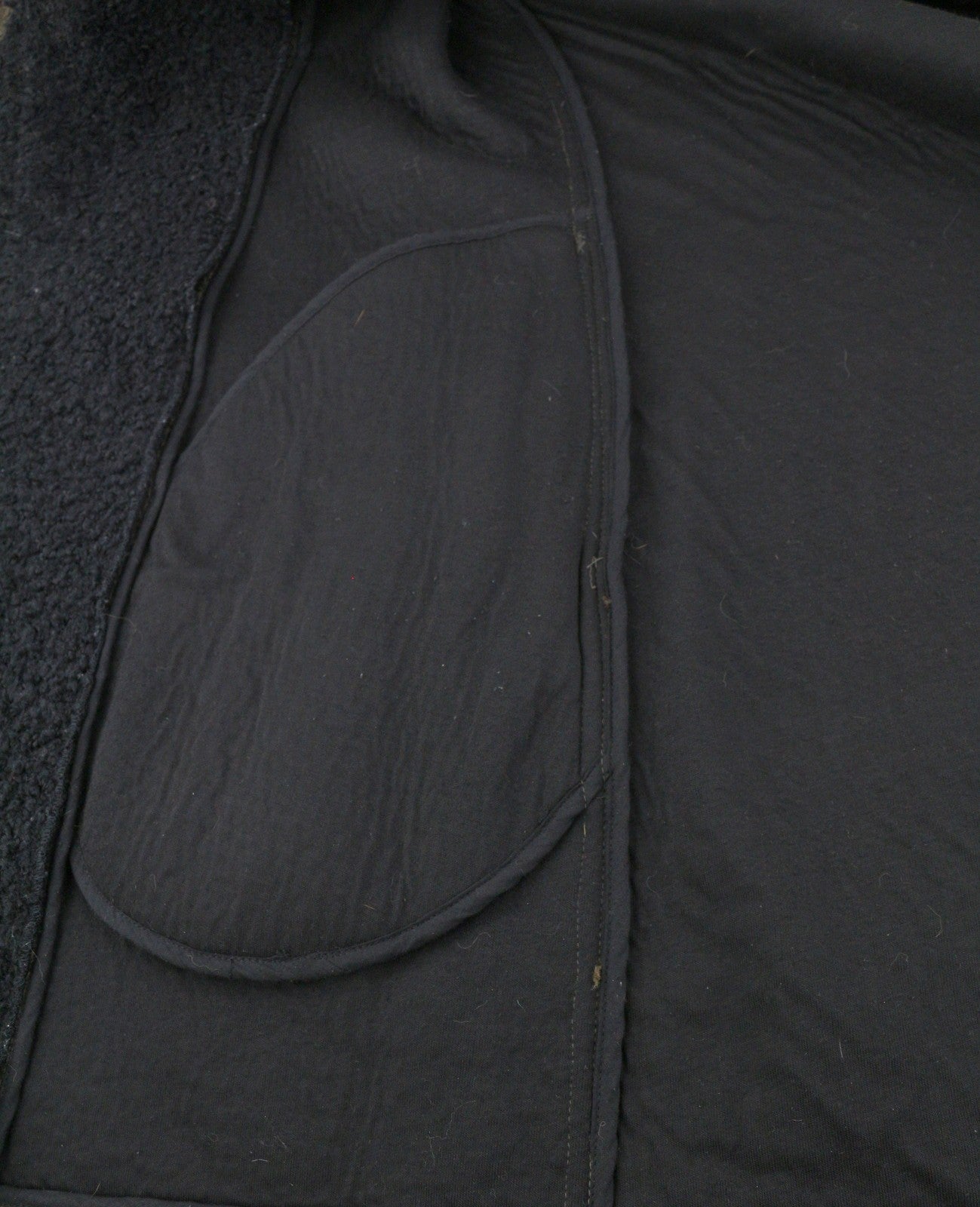 MAISON SCOTCH Women Coat XL Brown Wool Blend Buttoned Unlined Logo Mid-Length