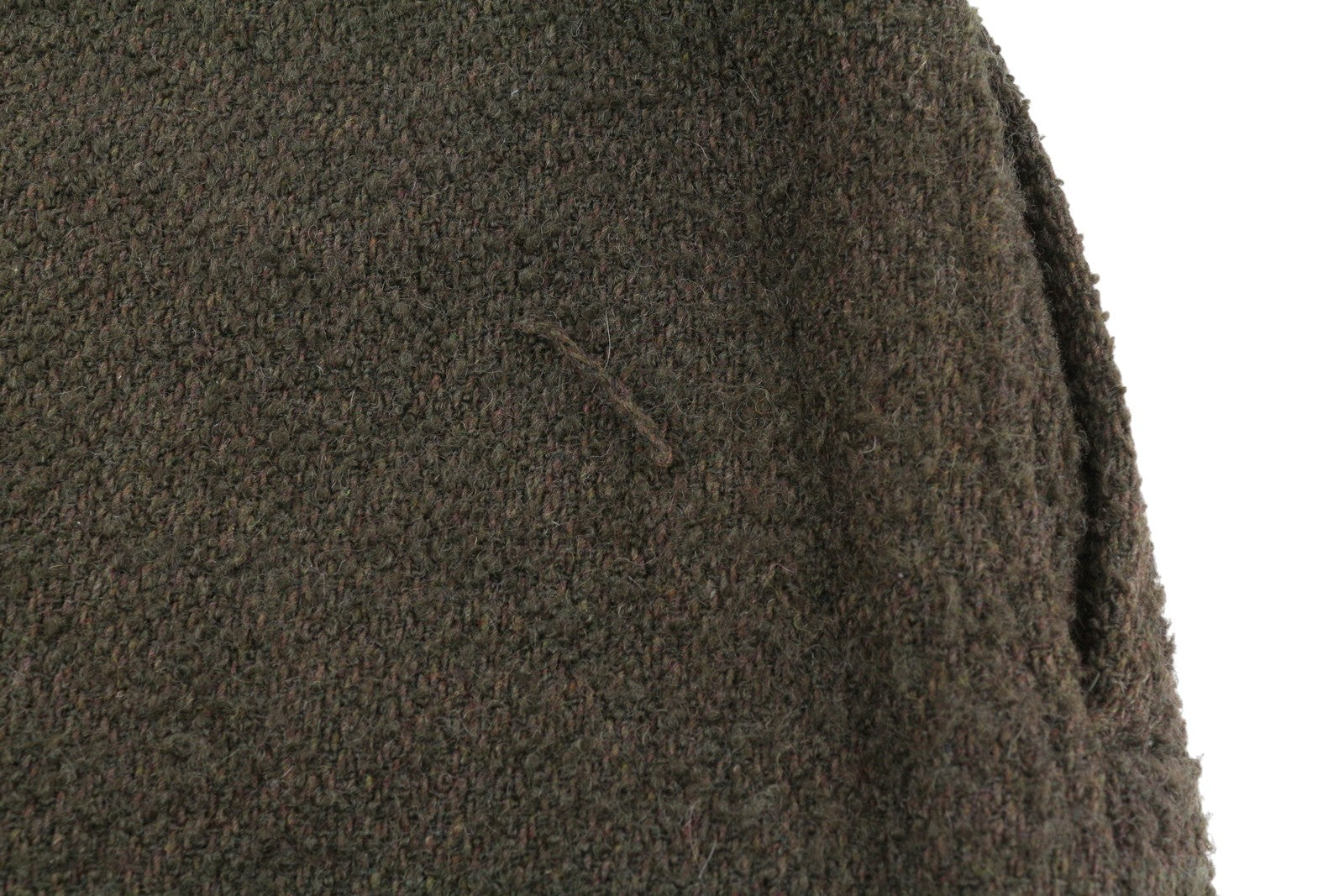 MAISON SCOTCH Women Coat XL Brown Wool Blend Buttoned Unlined Logo Mid-Length