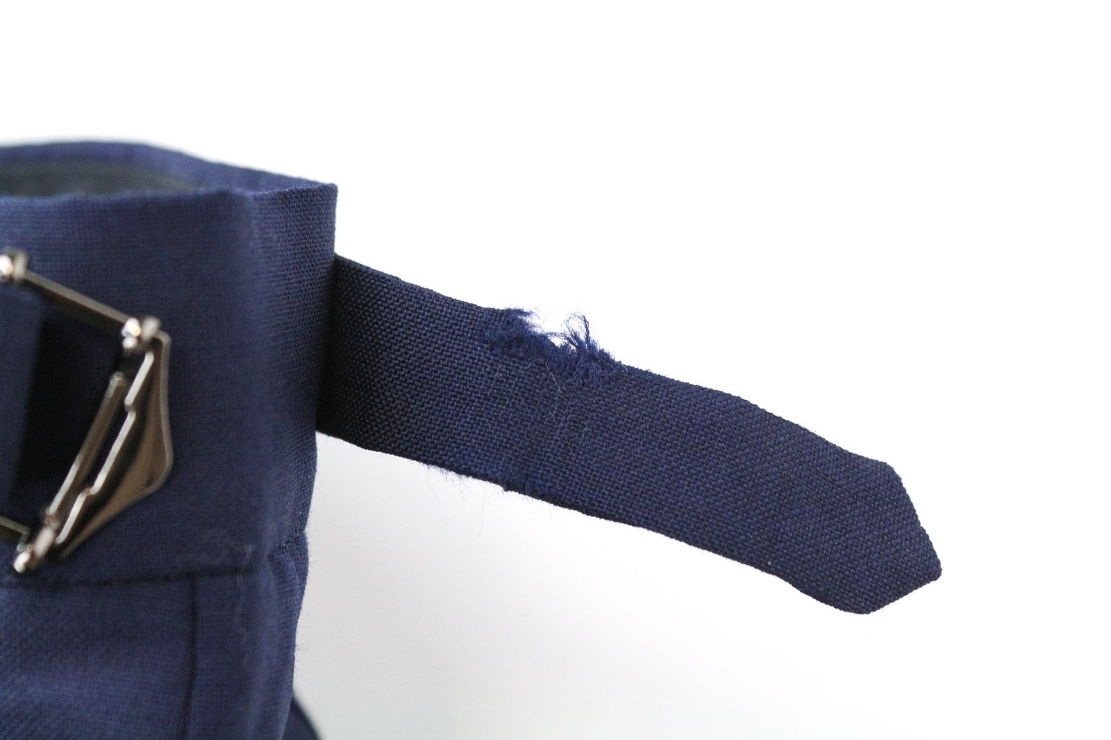 SUITSUPPLY Brescia Men's Pants UK42R Navy Wool Slim Flat-Front Classic Formal