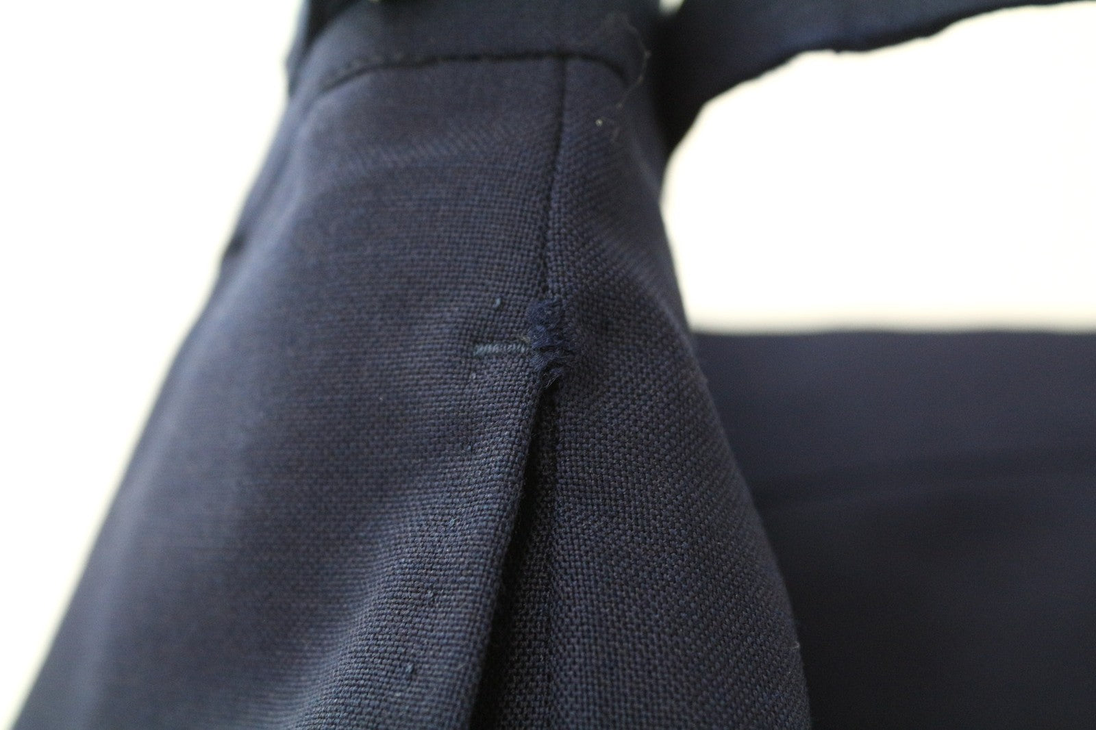 SUITSUPPLY Brescia Men's Pants UK42R Navy Wool Slim Flat-Front Classic Formal