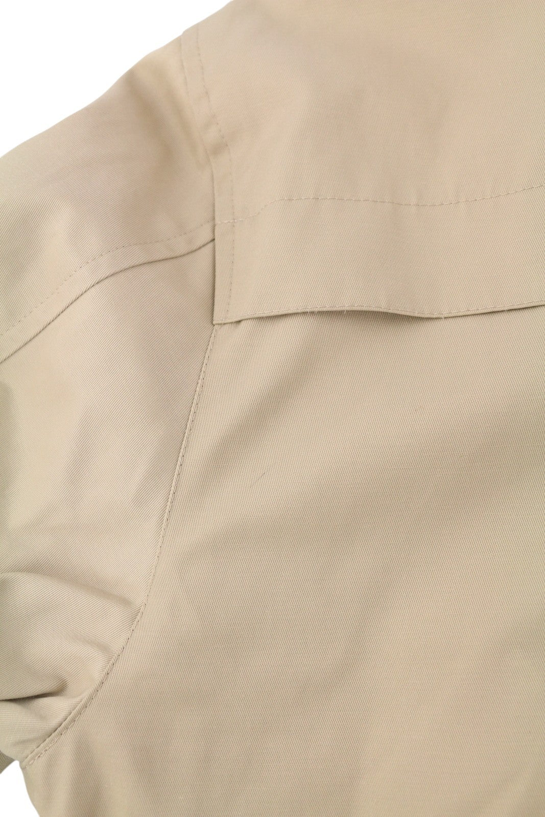 YVES SAINT LAURENT Men Jacket Coat 48 Beige Full Zip Spread Collar Vintage Lined