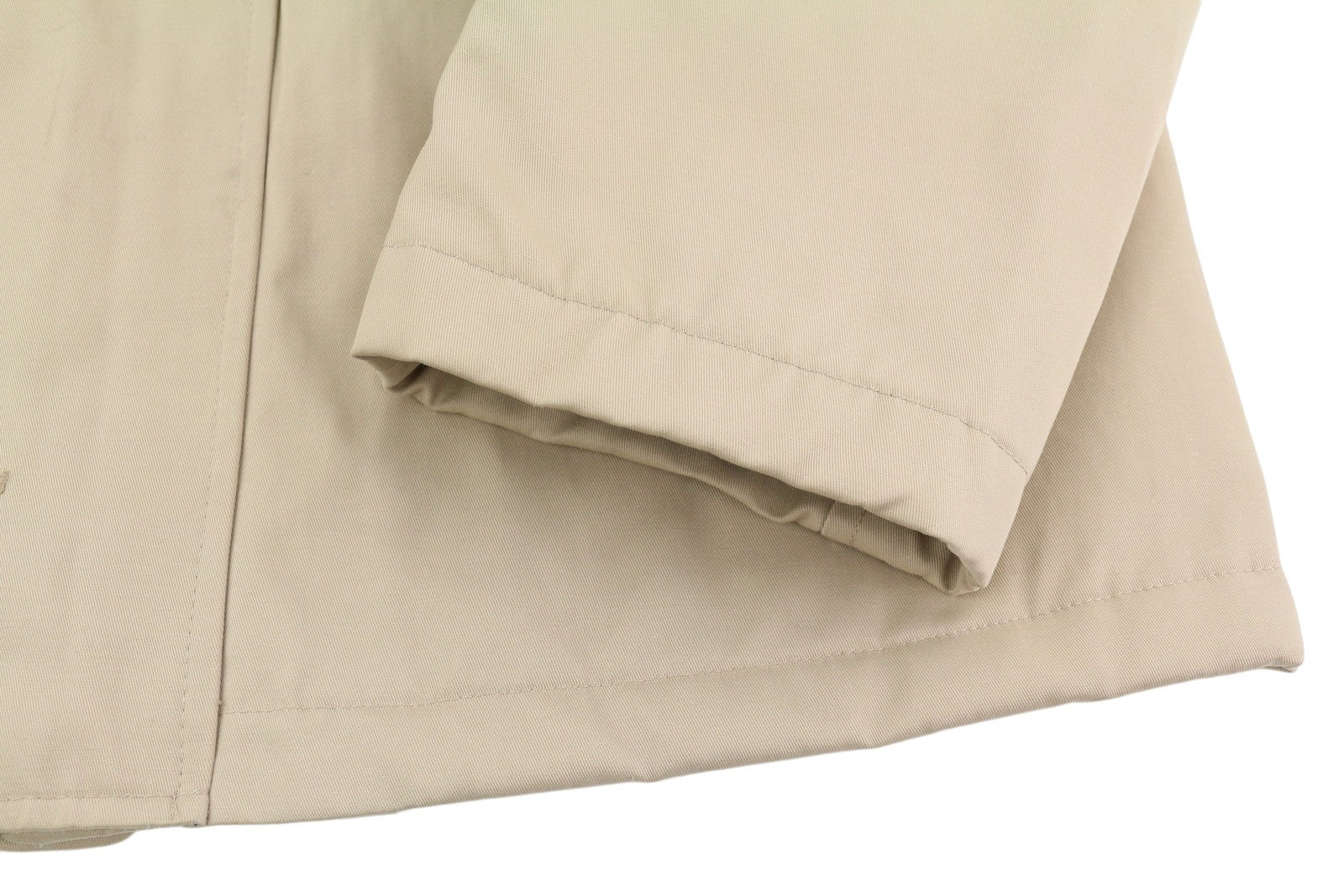 YVES SAINT LAURENT Men Jacket Coat 48 Beige Full Zip Spread Collar Vintage Lined