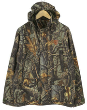 JAHTI JAKT Men Jacket M Patterned Hooded Hunting Drawstring Waist Lightweight