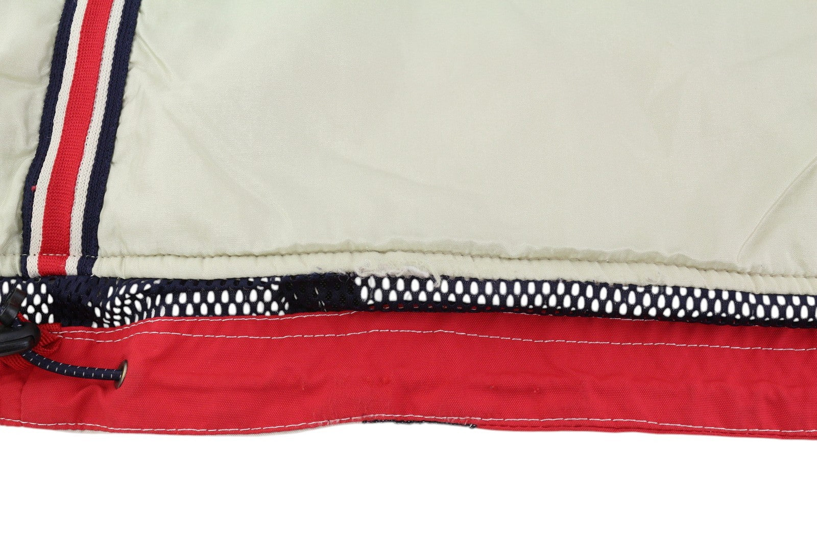 COLMAR Women Jacket 44 Red Vintage Hidden Hood Full Zip Pockets Lightweight