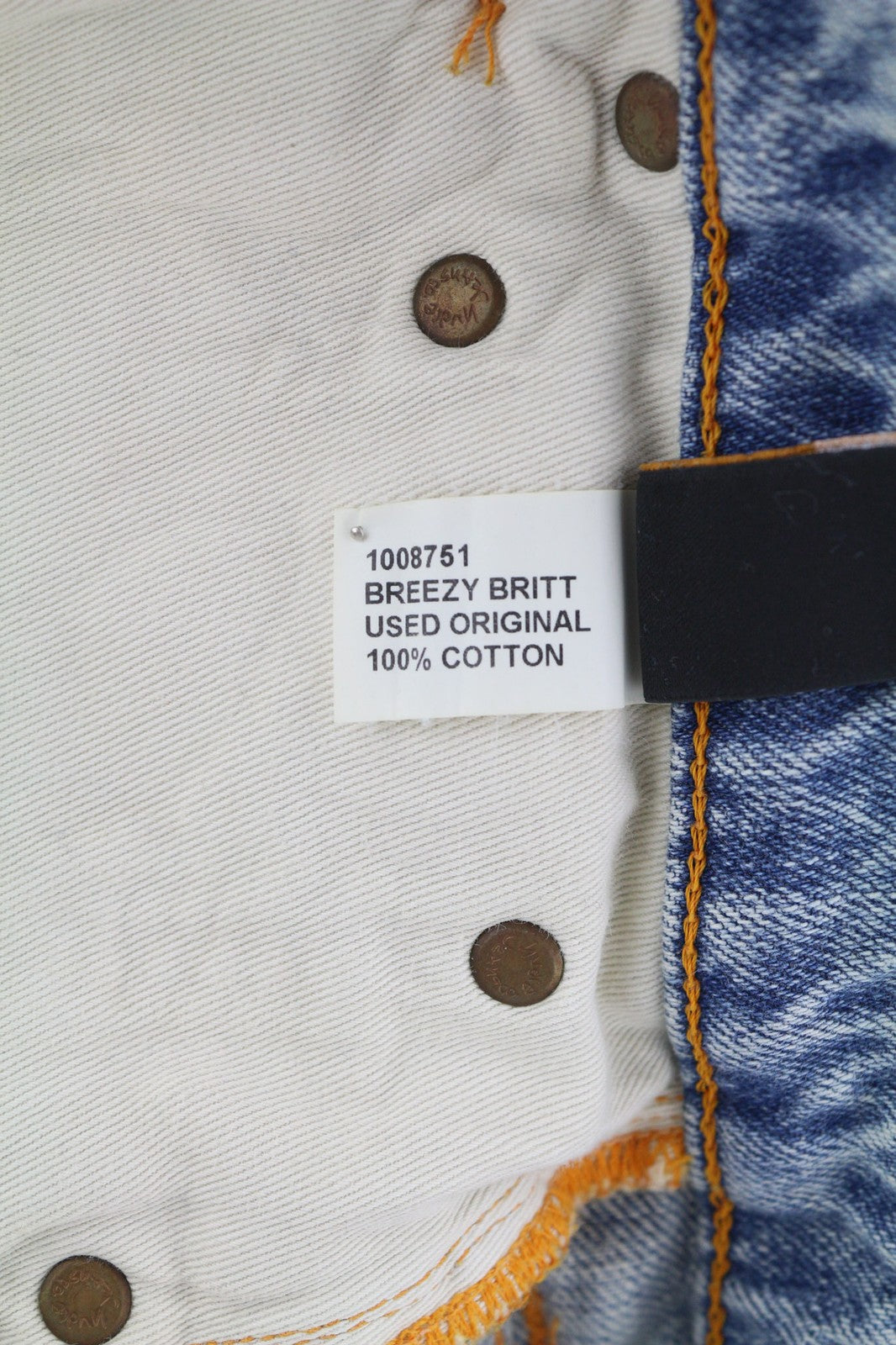 NUDIE JEANS Breezy Britt Women Jeans W29/L32 Used Original Slim Fit Washed Blue