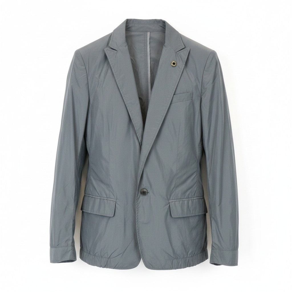 Grey Polyester Blazer