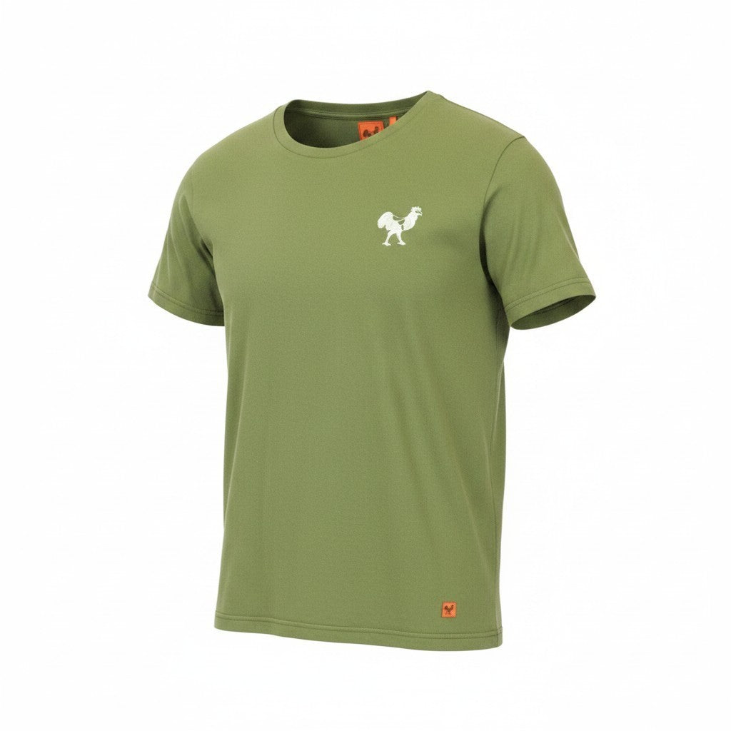 Grünes Twill-T-Shirt