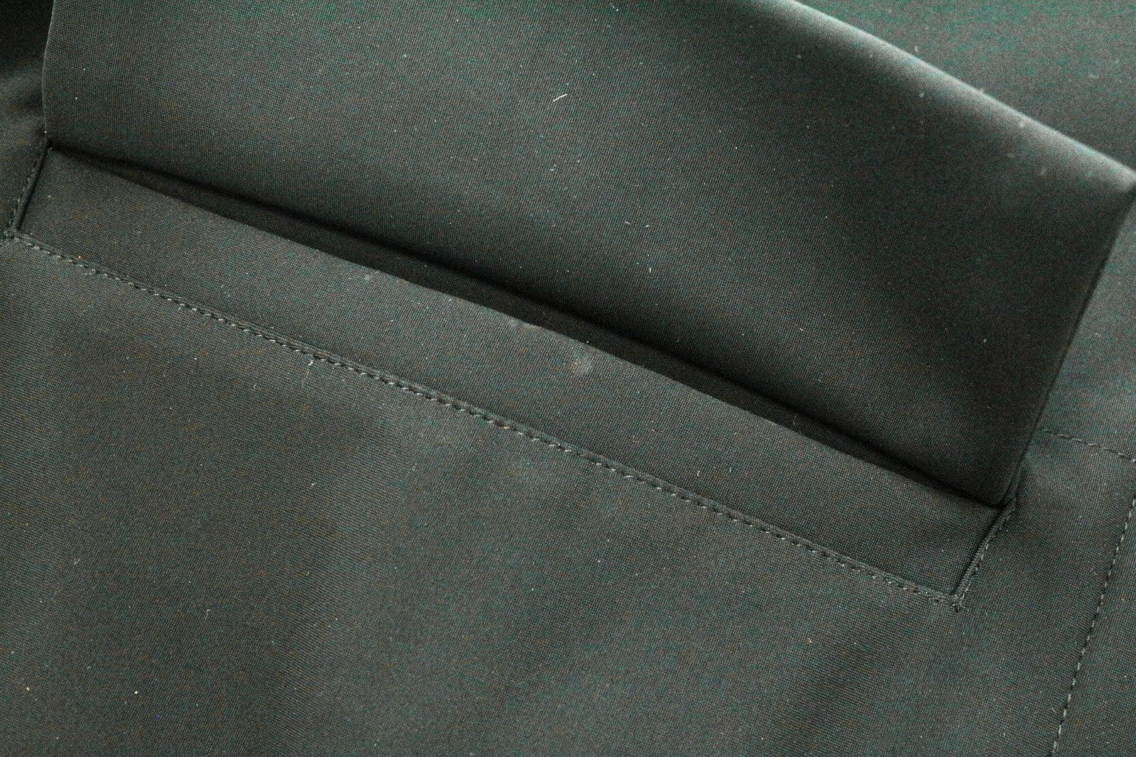 SANDRO Men's Jacket XS Black Tech Parka Hooded Drawstring Stretch Outerwear