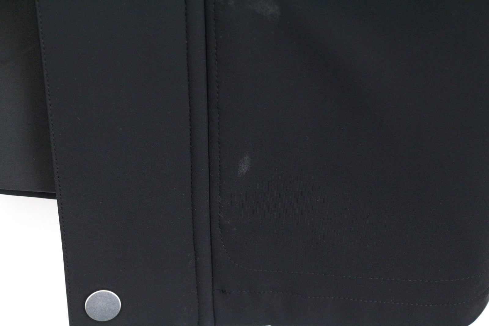 SANDRO Men's Jacket XS Black Tech Parka Hooded Drawstring Stretch Outerwear