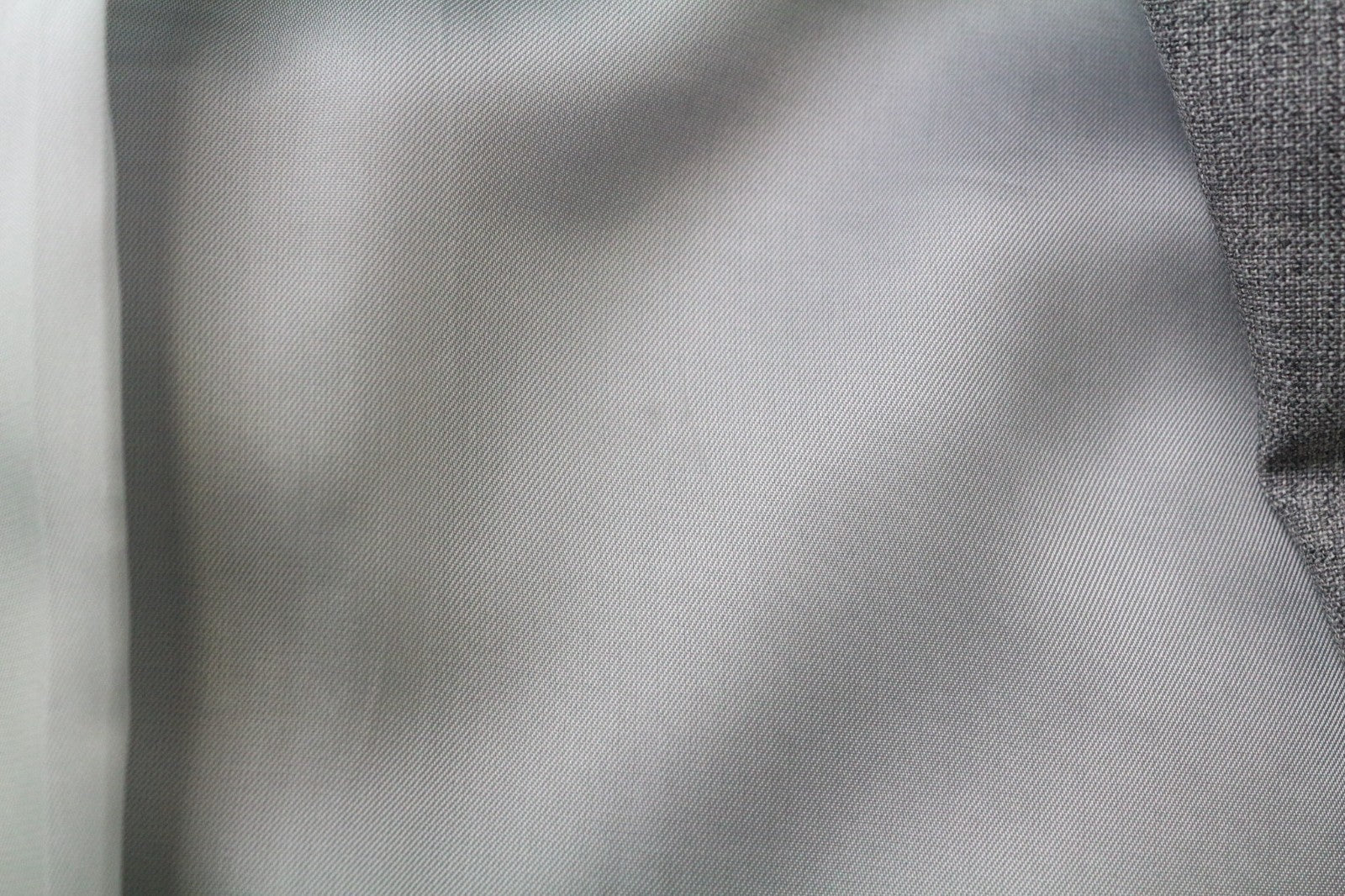 SUITSUPPLY Lazio Men's Suit UK34R Grey Tropical Melange Slim 2Pc Pure Wool