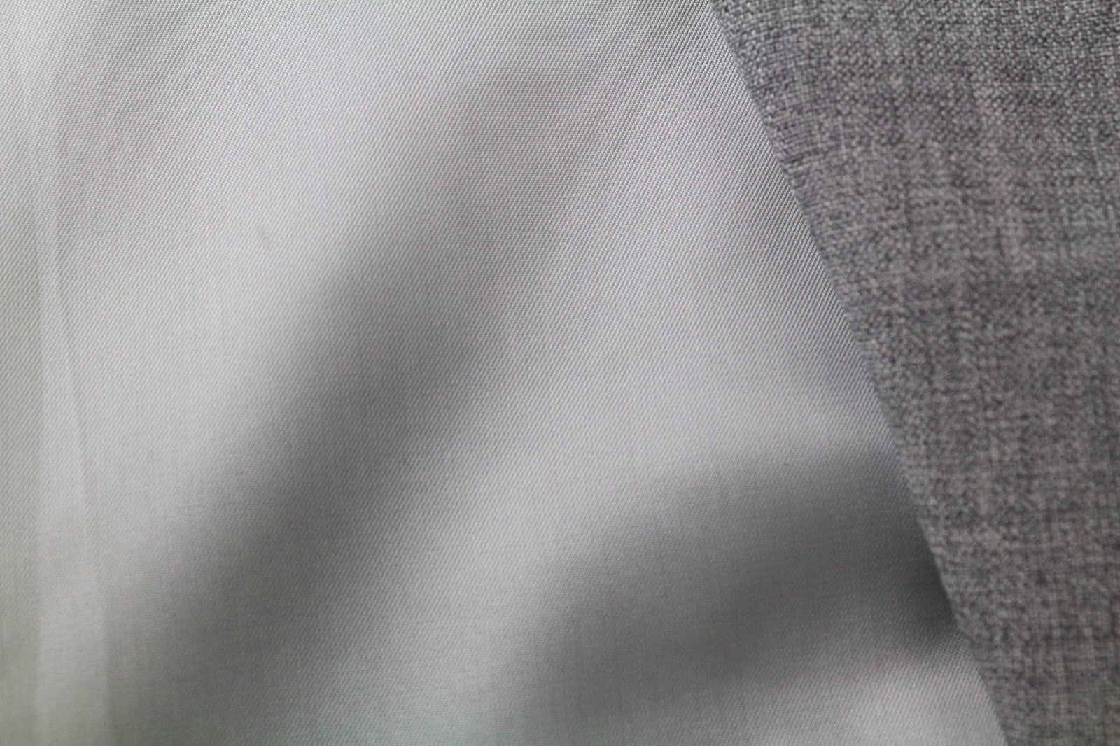 SUITSUPPLY Lazio Men's Suit UK34R Grey Tropical Melange Slim 2Pc Pure Wool