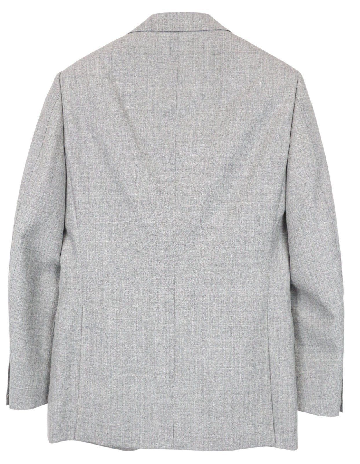 SUITSUPPLY Lazio Men's Suit UK34R Grey Tropical Melange Slim 2Pc Pure Wool