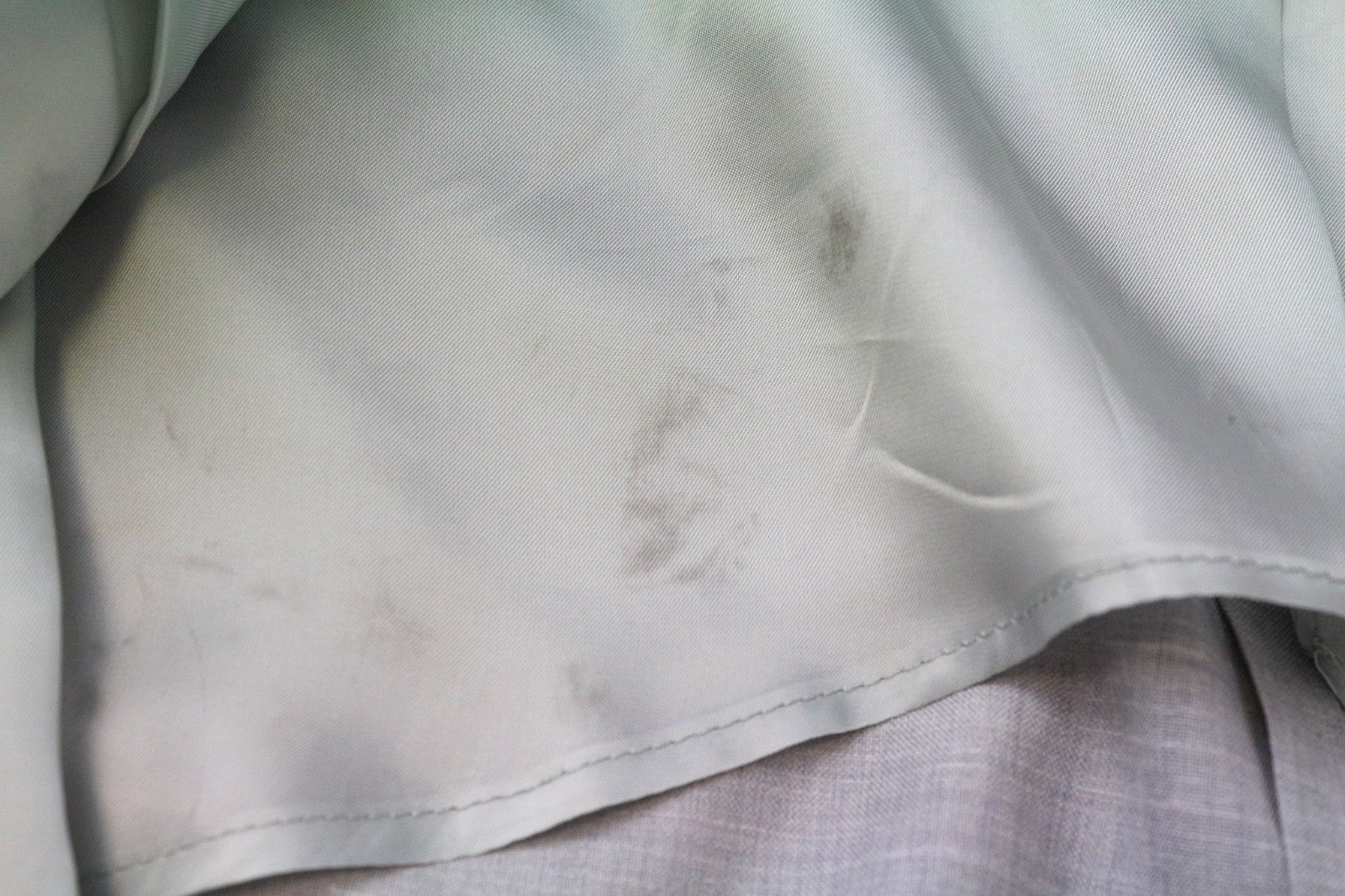 SUITSUPPLY Havana Jetted Men's Suit UK50R Grey Melange Slim 3pc Wool Silk Linen