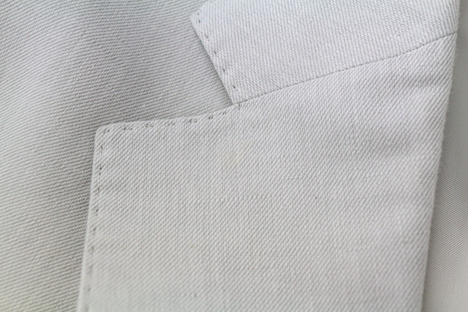 SUITSUPPLY Havana Patch Men's Suit UK38R Grey Slim Half-Lined Linen Cotton 2Pc