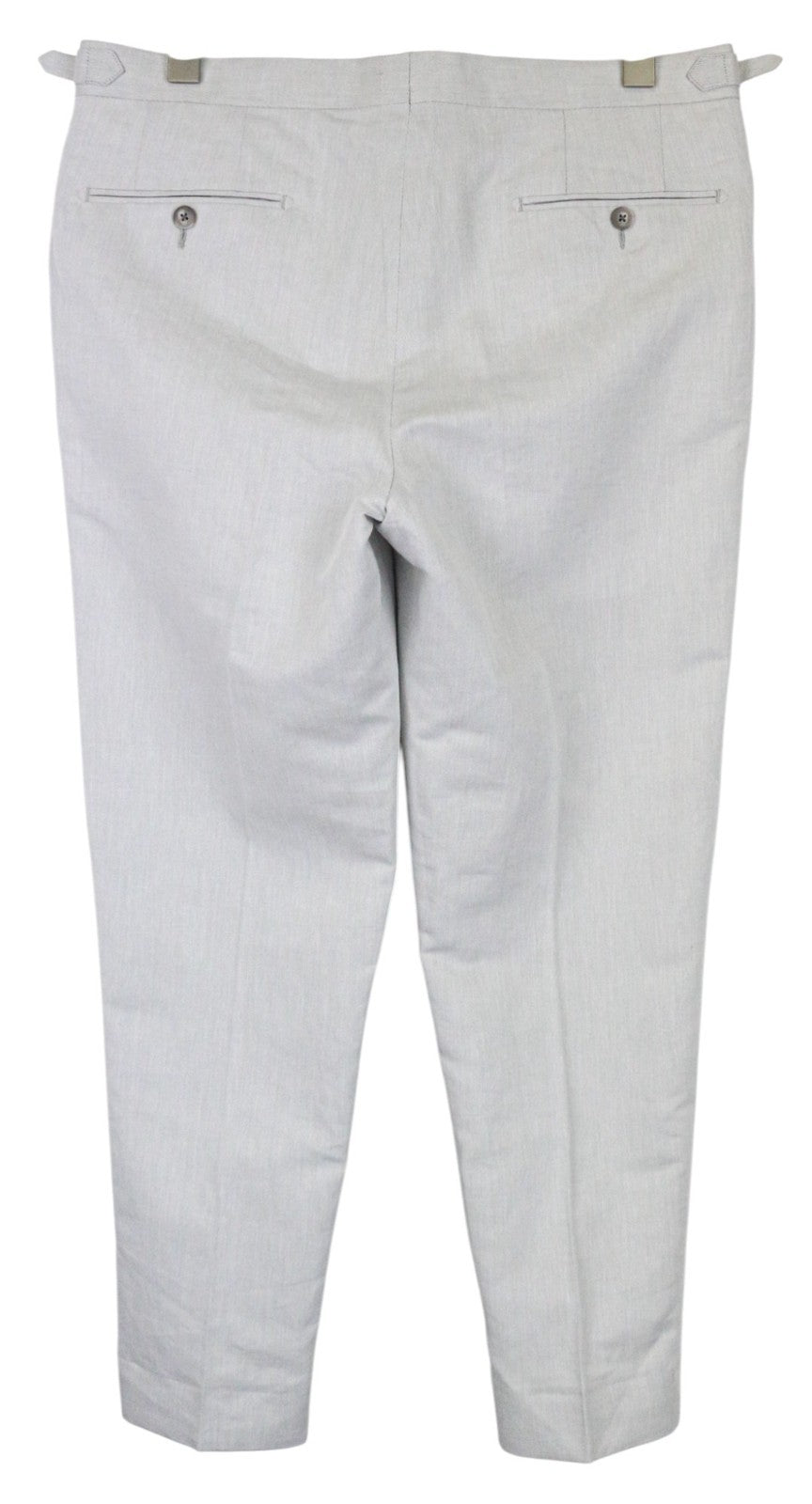 SUITSUPPLY Havana Patch Men's Suit UK38R Grey Slim Half-Lined Linen Cotton 2Pc