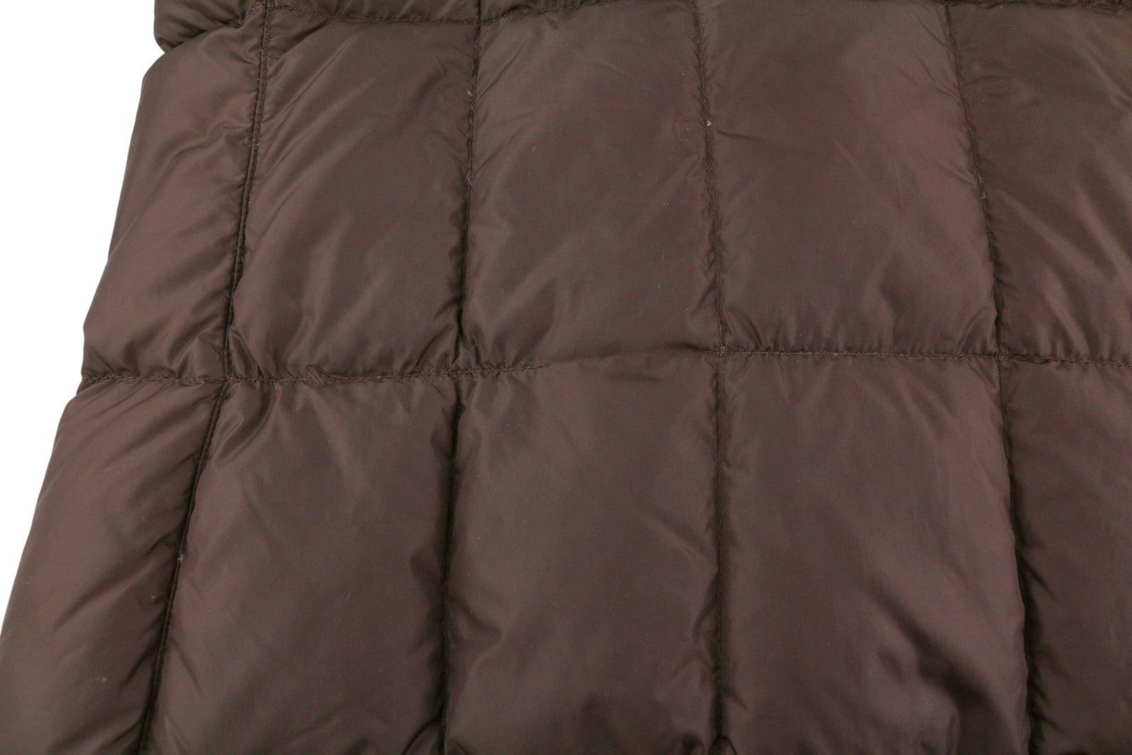 THE NORTH FACE Women Jacket S Brown 600 Down Filled Quilted High Neck Mid-Length