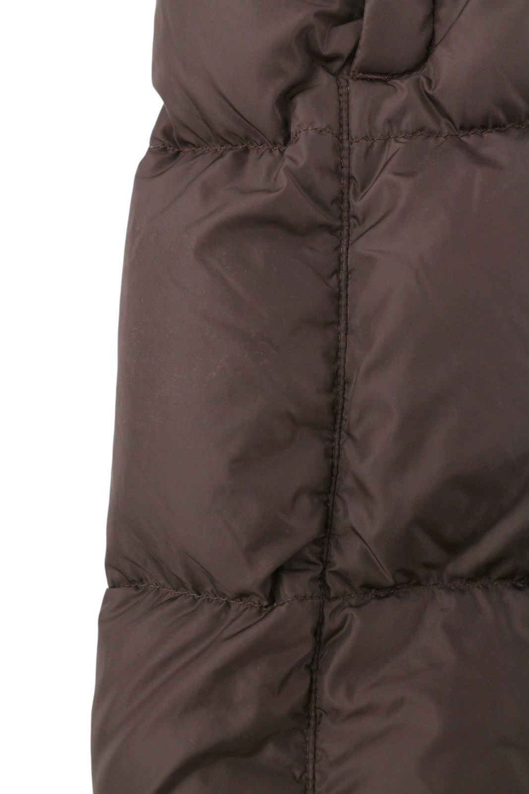 THE NORTH FACE Women Jacket S Brown 600 Down Filled Quilted High Neck Mid-Length