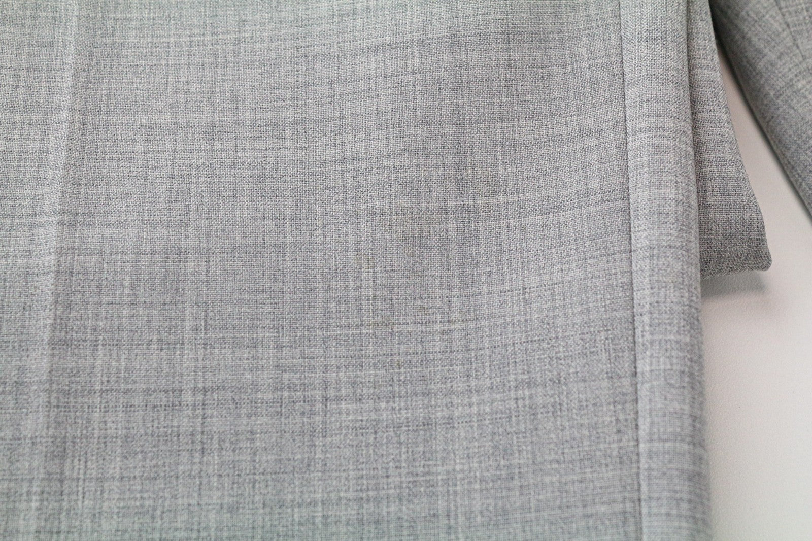 SUITSUPPLY Soho Turn Up Men's Trousers UK44R Grey Melange Wool Flat Slim Front