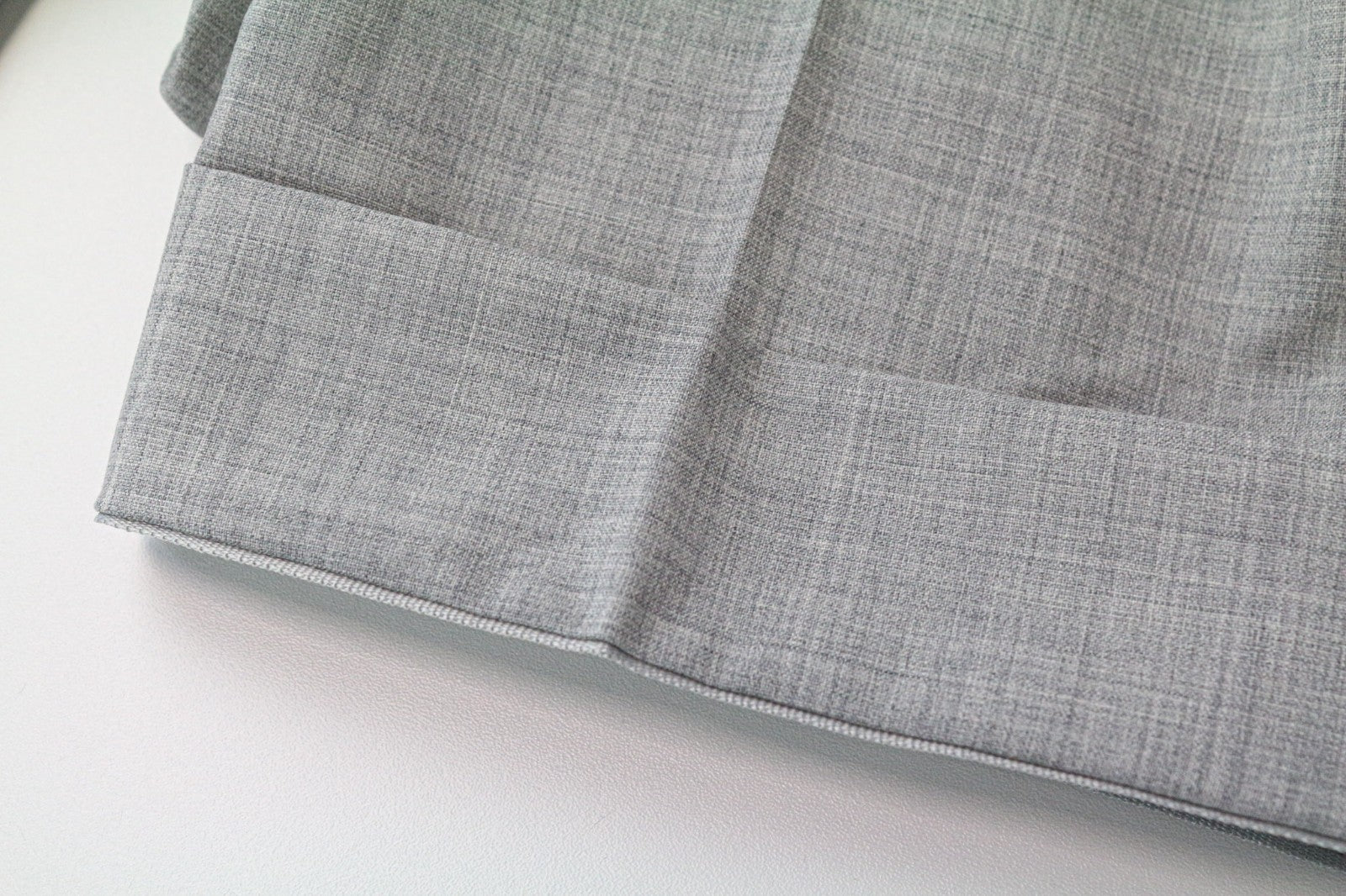 SUITSUPPLY Soho Turn Up Men's Trousers UK44R Grey Melange Wool Flat Slim Front