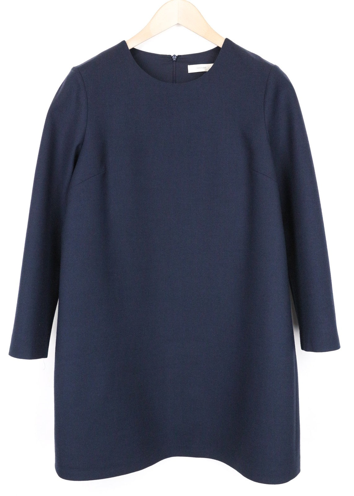 SUISTUDIO Camden Women's Dress UK14R Navy Wool Slim Mini Tunic Formal Classic