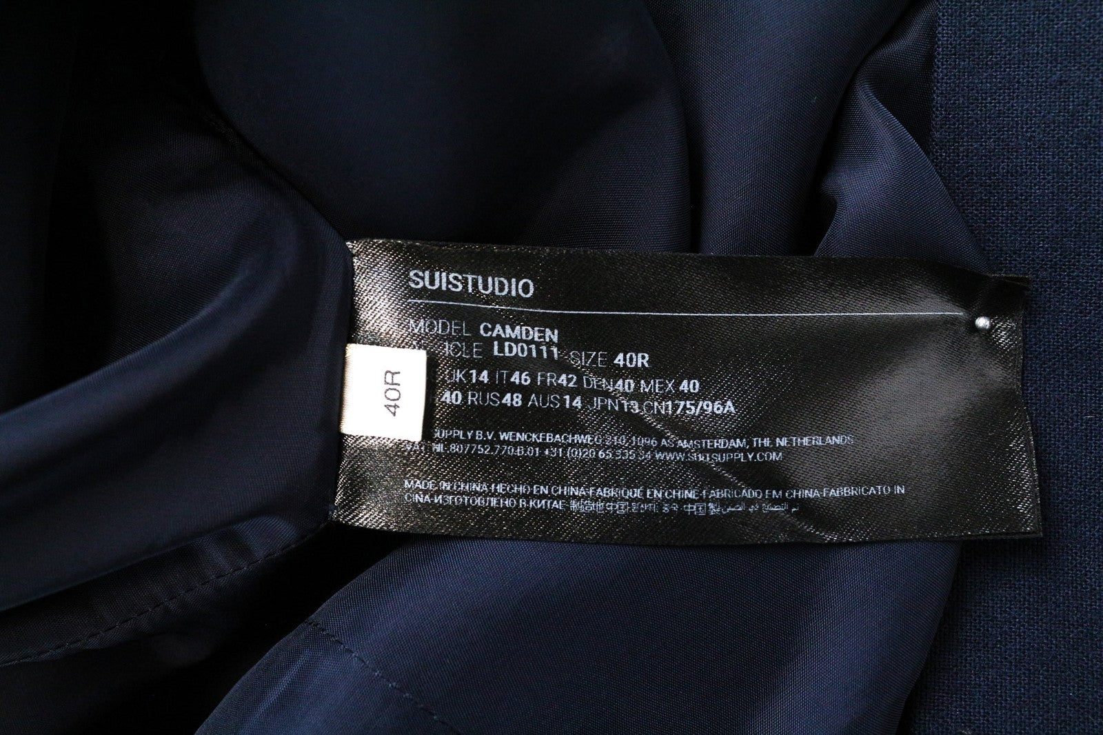 SUISTUDIO Camden Women's Dress UK14R Navy Wool Slim Mini Tunic Formal Classic