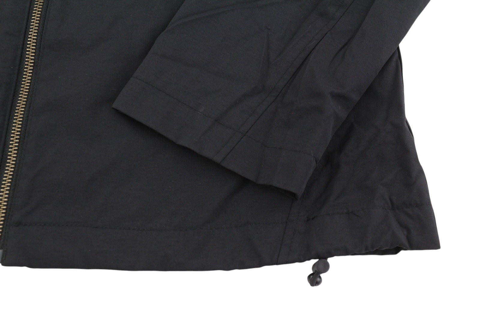 GANT Men Jacket M Black Full Zip High Neck Lined Pockets Logo Nylon Lightweight