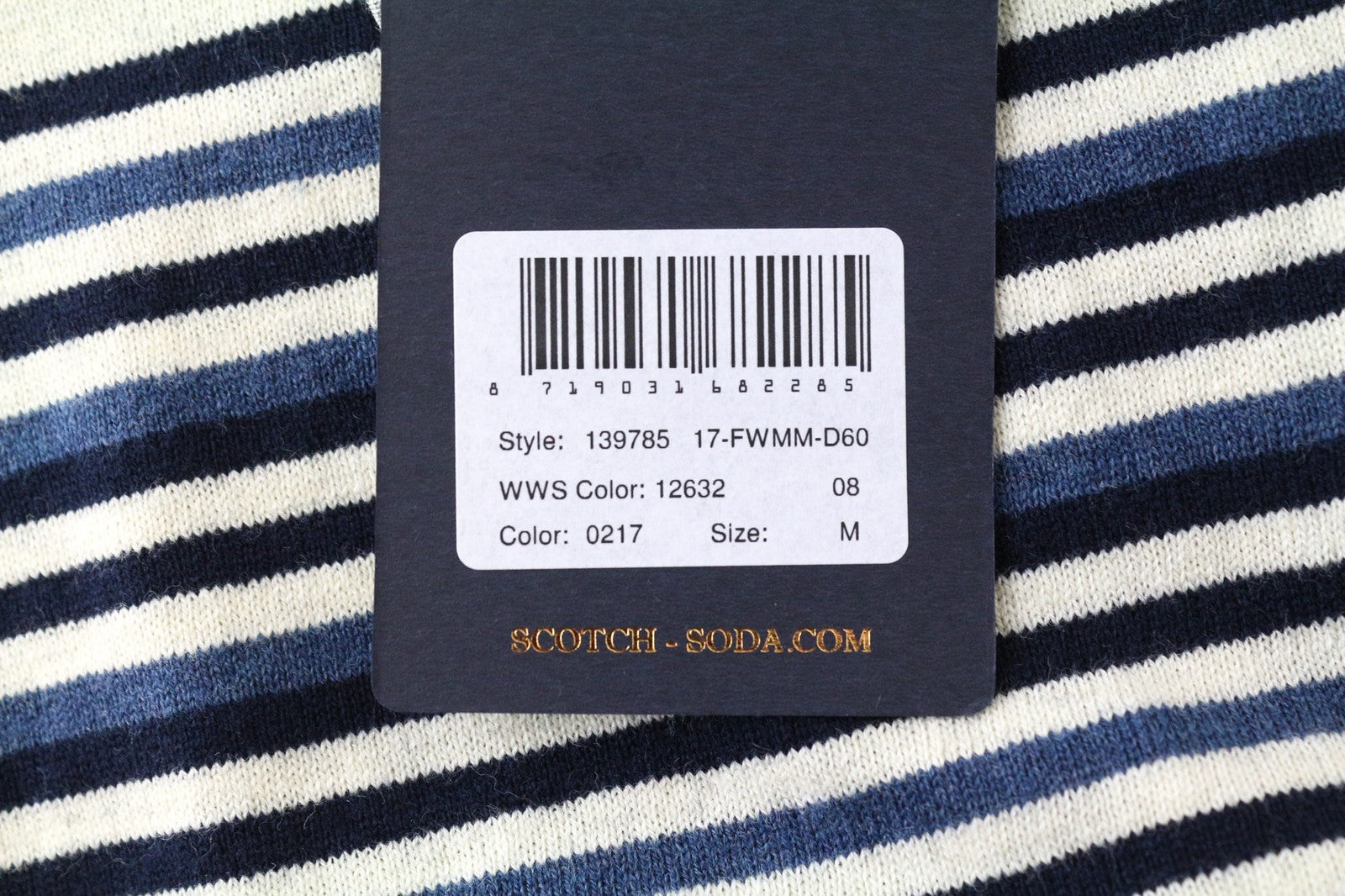 SCOTCH & SODA Ams Couture Men's Sweatshirt M Blue Cashmere Cotton Pullover