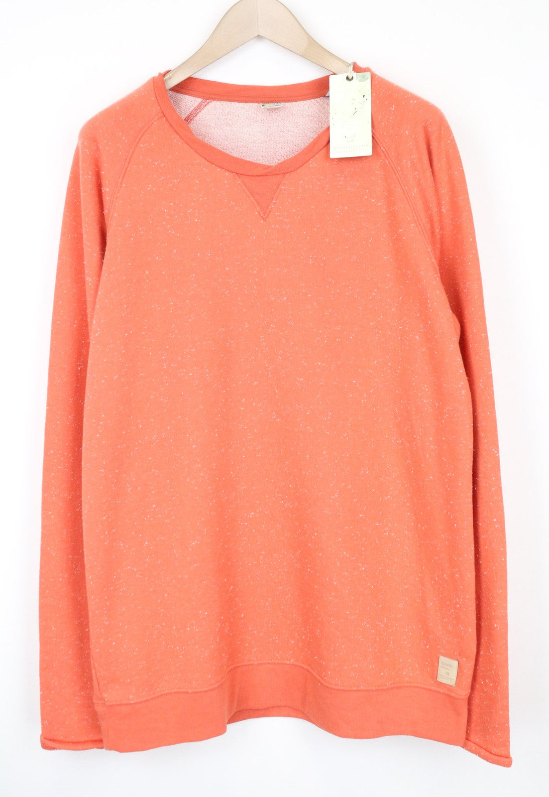 SCOTCH & SODA Ams Couture Men's Sweatshirt 2XL Orange Cotton Long Sleeve Blend