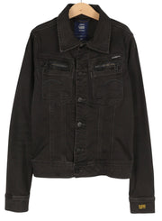 G-STAR Fender Slim Tailor Jkt Women Jacket XS Black Denim Stretch Button-Up