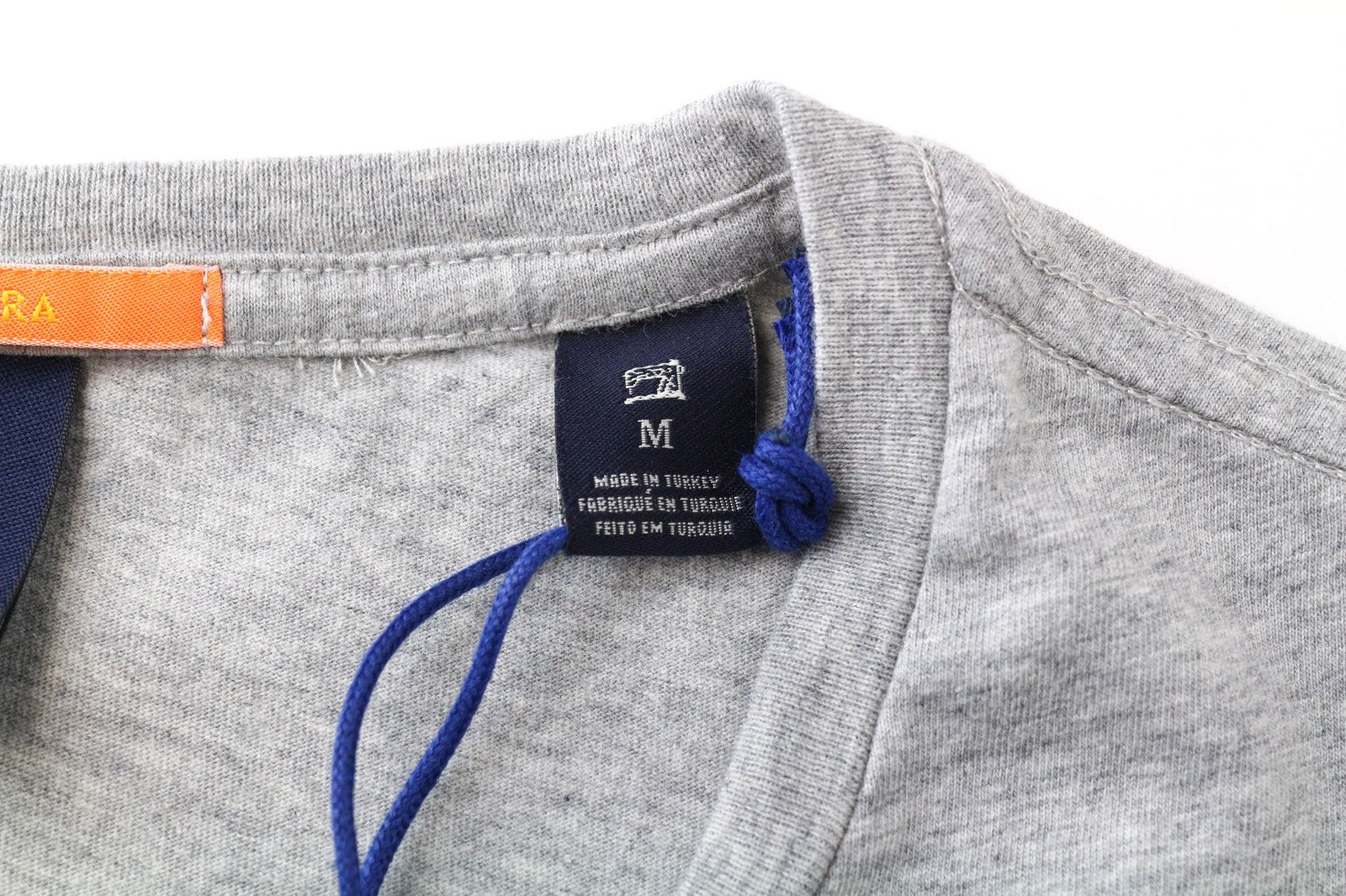 SCOTCH & SODA Ams Blauw Men's T-Shirt M Grey Pure Cotton Short Sleeve Crewneck