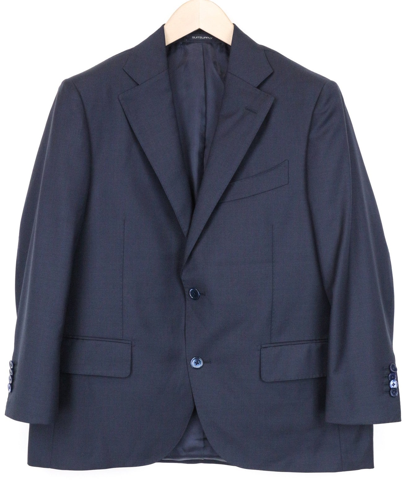 SUITSUPPLY La Spalla Men's Blazer UK42S Navy Pure Wool Lined Classic Fit