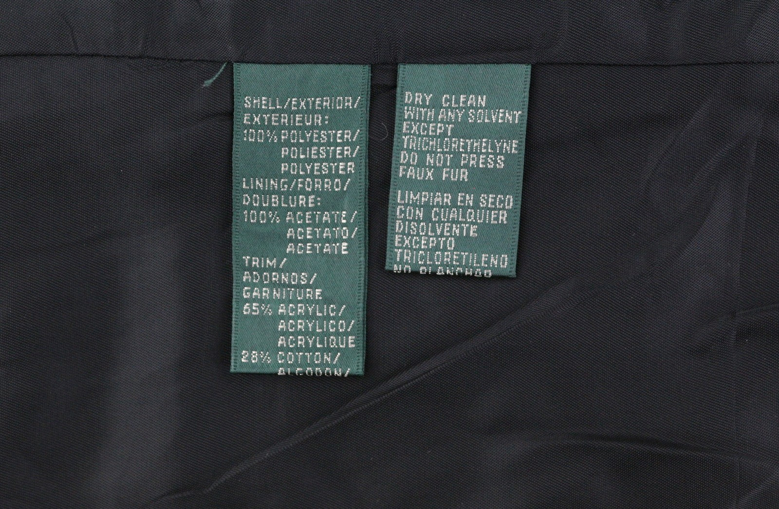 LAUREN RALPH LAUREN Women Waistcoat L Black Quilted Insulated Faux Fur Collar