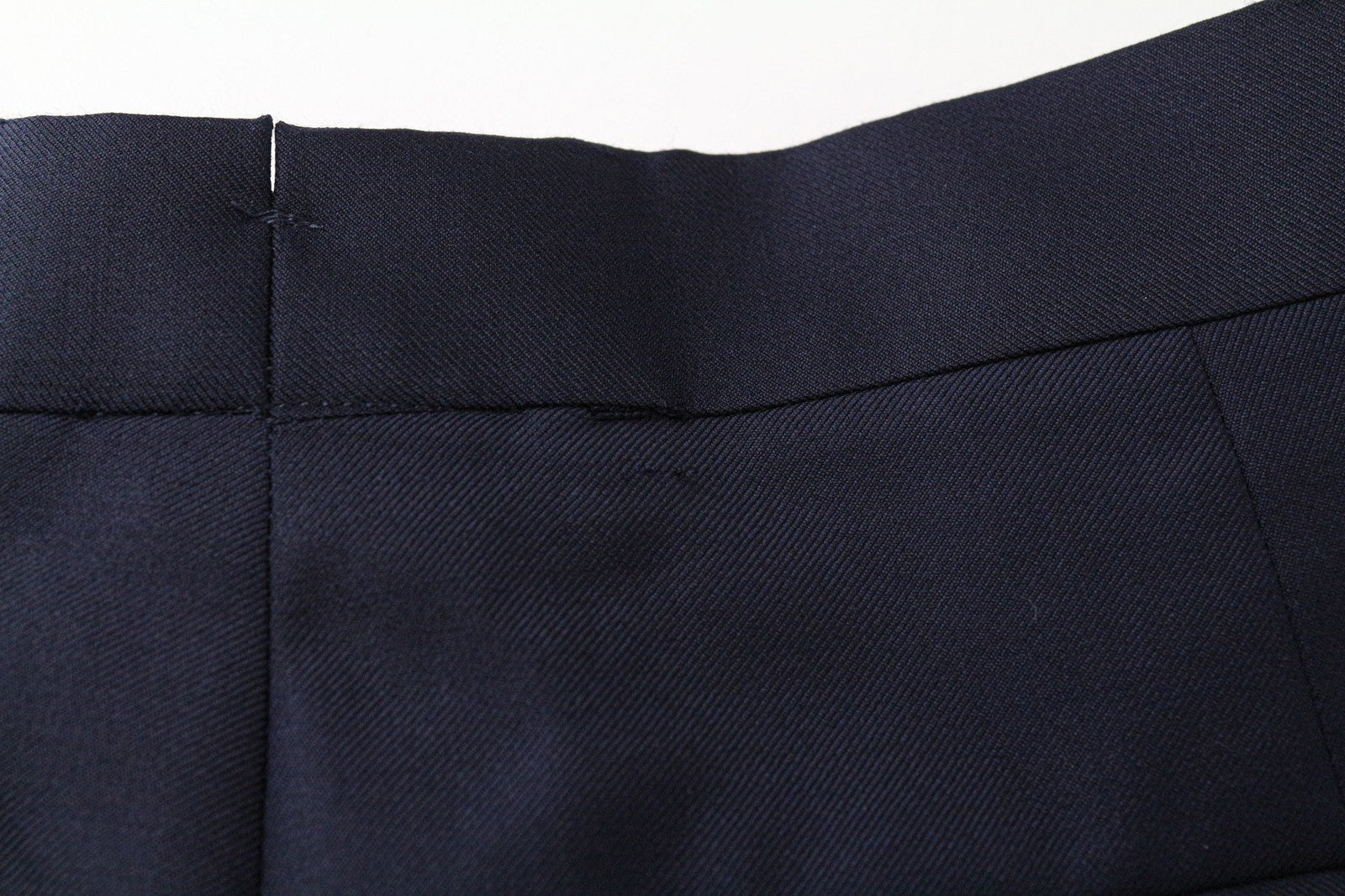 SUITSUPPLY Brescia Men's Trousers UK38R Navy Blue Pure Wool Pleated Formal