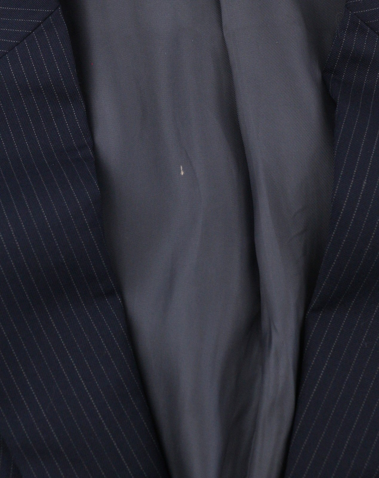 BROOKS BROTHERS 346 Regent Fit Men Blazer UK42 Blue Wool Pinstriped Notch Lapel