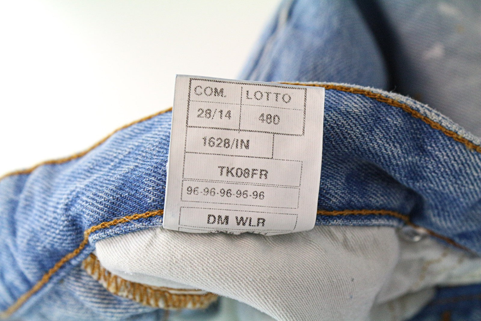 TAKESHY KUROSAWA vyriški džinsai W34 Slim Fit šviesiai mėlyni medvilniniai skalbti tiesūs