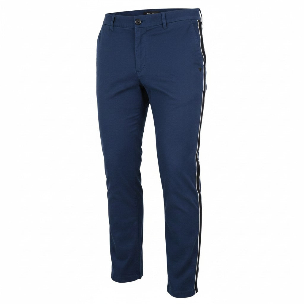 Blaue Baumwollhose