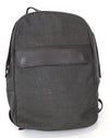 Grey Polyvinylchloride Backpack