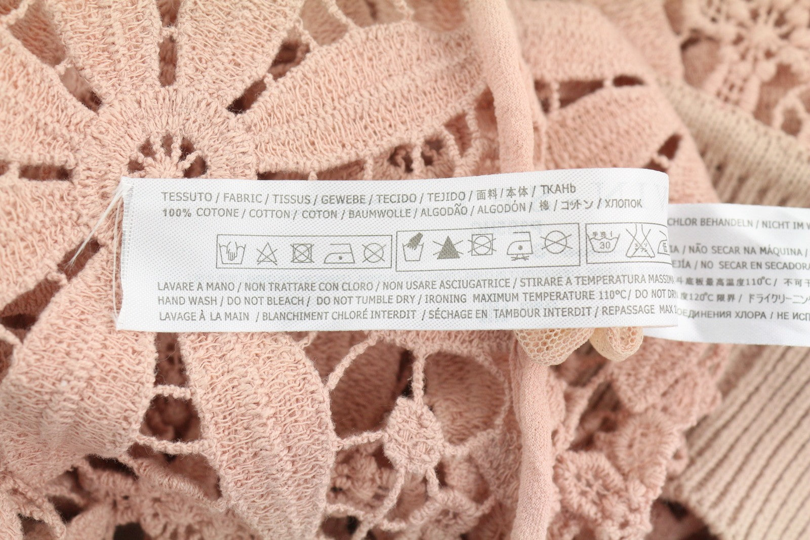 TWINSET Simona Barbieri Women Jumper S Flower Open-Knit Transparent Pullover