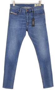 DIESEL Tepphar-X R8XA3 Men Jeans W30/L34 Slim Carrot Fit Stretch Washed Faded