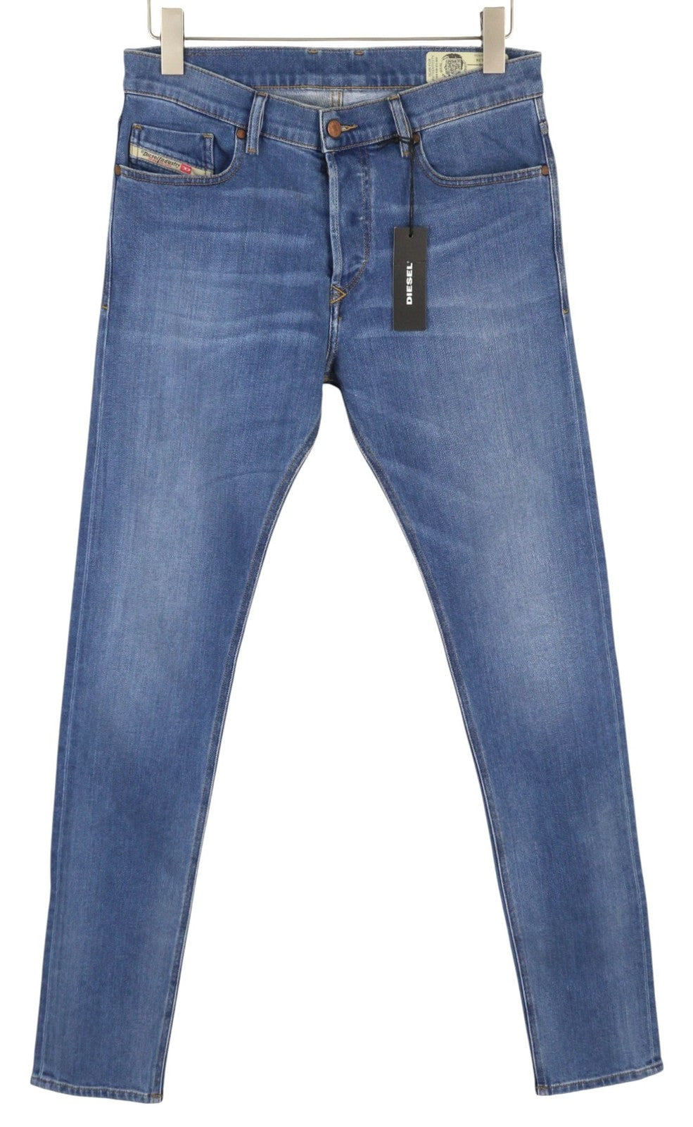 DIESEL Tepphar-X R8XA3 Men Jeans W30/L34 Slim Carrot Fit Stretch Washed Faded