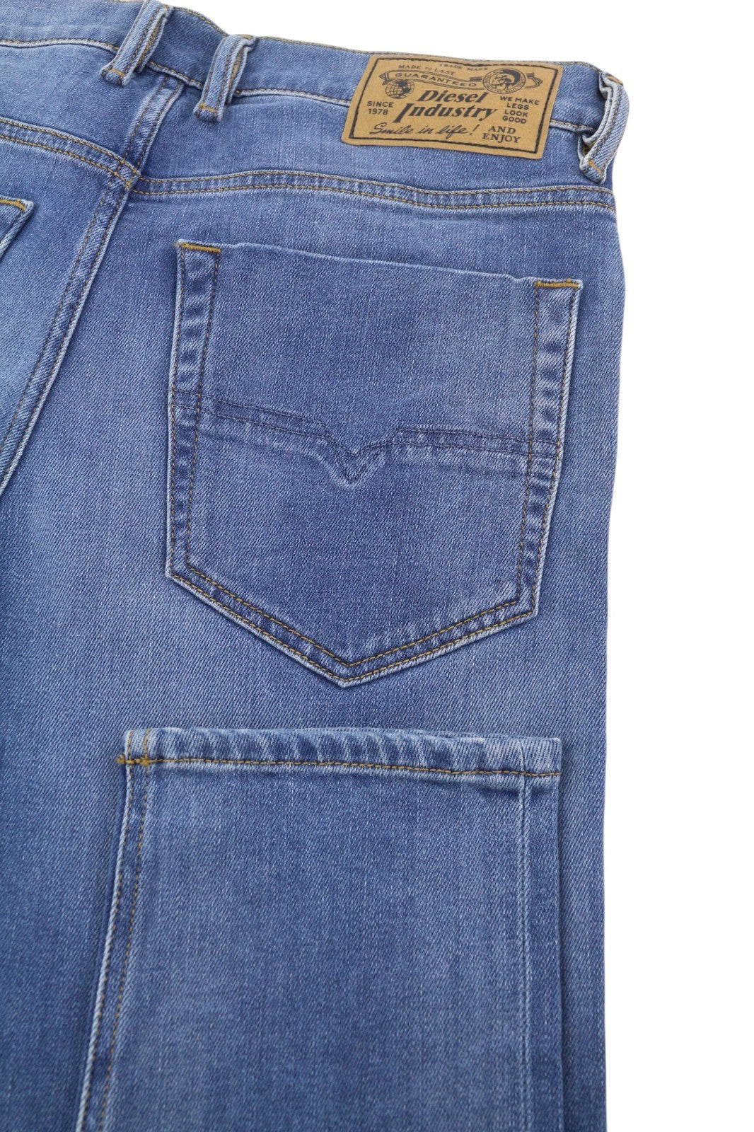 DIESEL Tepphar-X R8XA3 Men Jeans W30/L34 Slim Carrot Fit Stretch Washed Faded