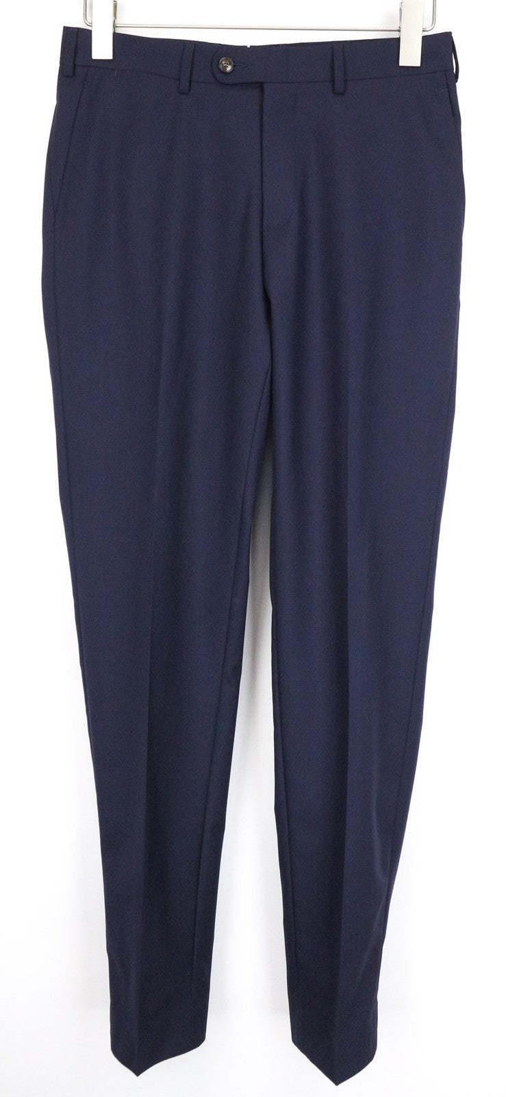 SUITSUPPLY Soho Men's Trousers UK34R Wool Dark Blue Pleated Front Formal Pants