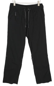 THE NORTH FACE Alam Women Trousers W30 Long Turn-Up Zip Fly Strap Trekking Black