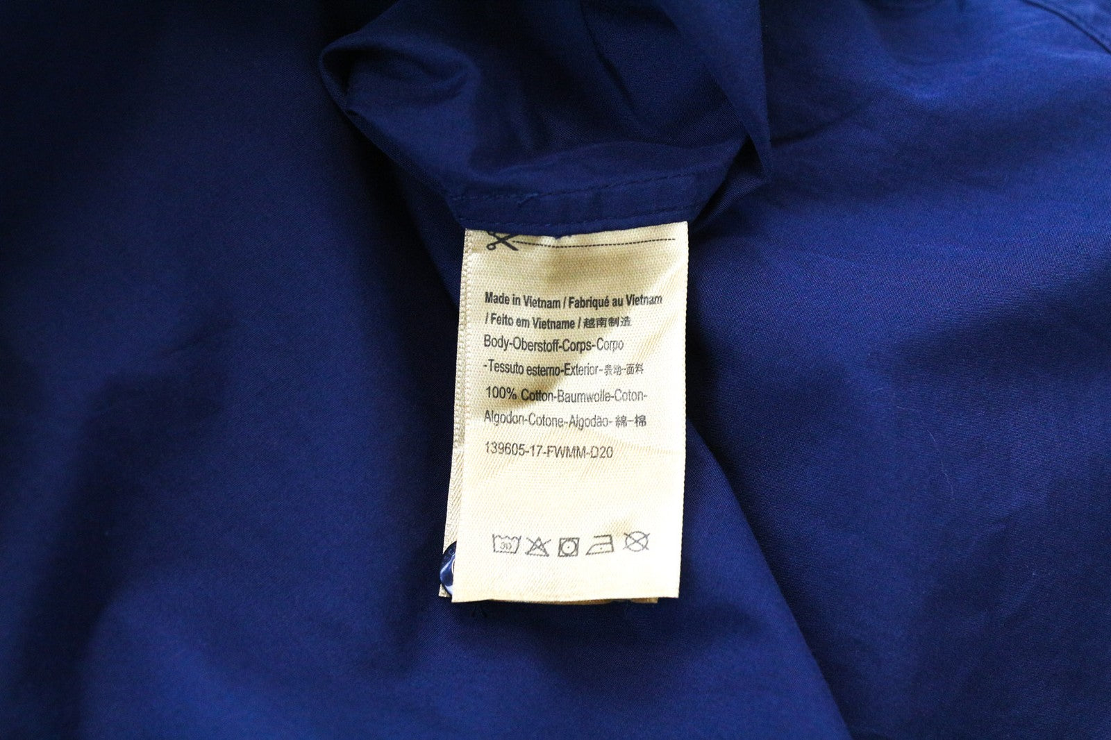 SCOTCH & SODA Ams Couture Men's Shirt M Navy Blue Cotton Long Sleeve Buttoned