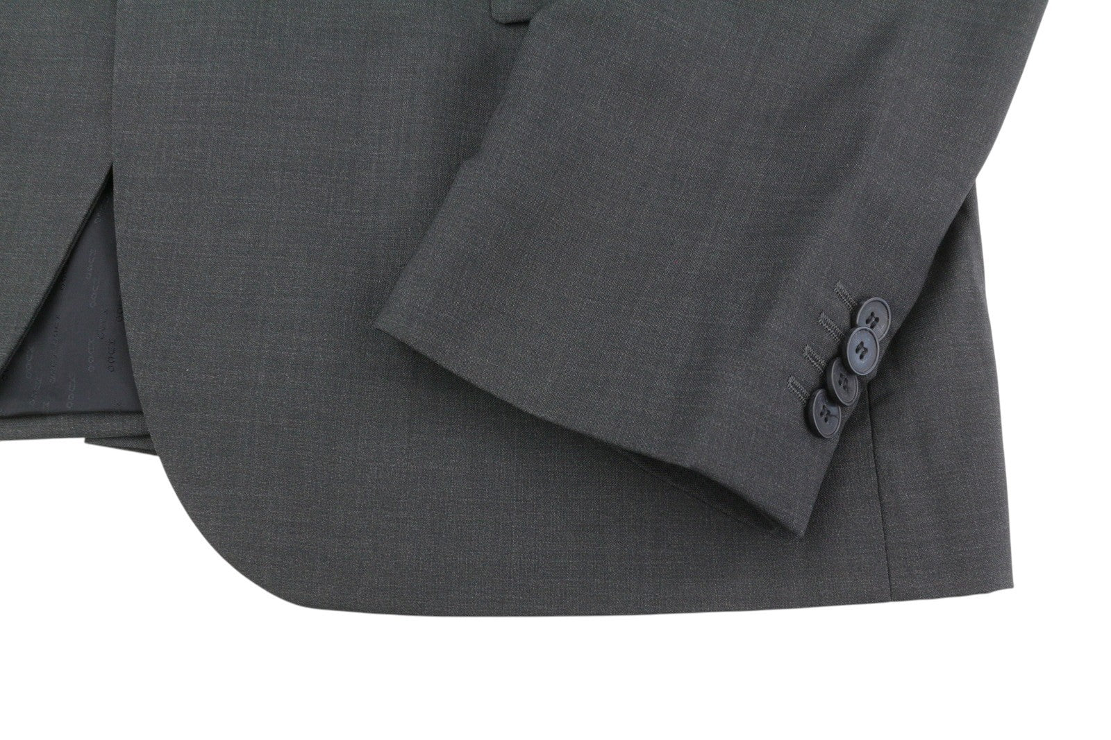 HUGO BOSS Aamon1/Hago Men Blazer US42R Grey Wool Single-Breasted Notch Lapel