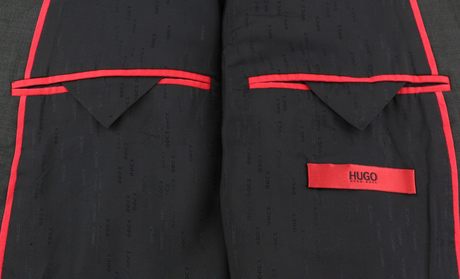 HUGO BOSS Aamon1/Hago Men Blazer US42R Grey Wool Single-Breasted Notch Lapel